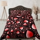 thumbnail image 1 of Corazones rojos funda nórdica juego de cama colcha, ropa de cama Lovers funda de almohada edredón, 1 of 4