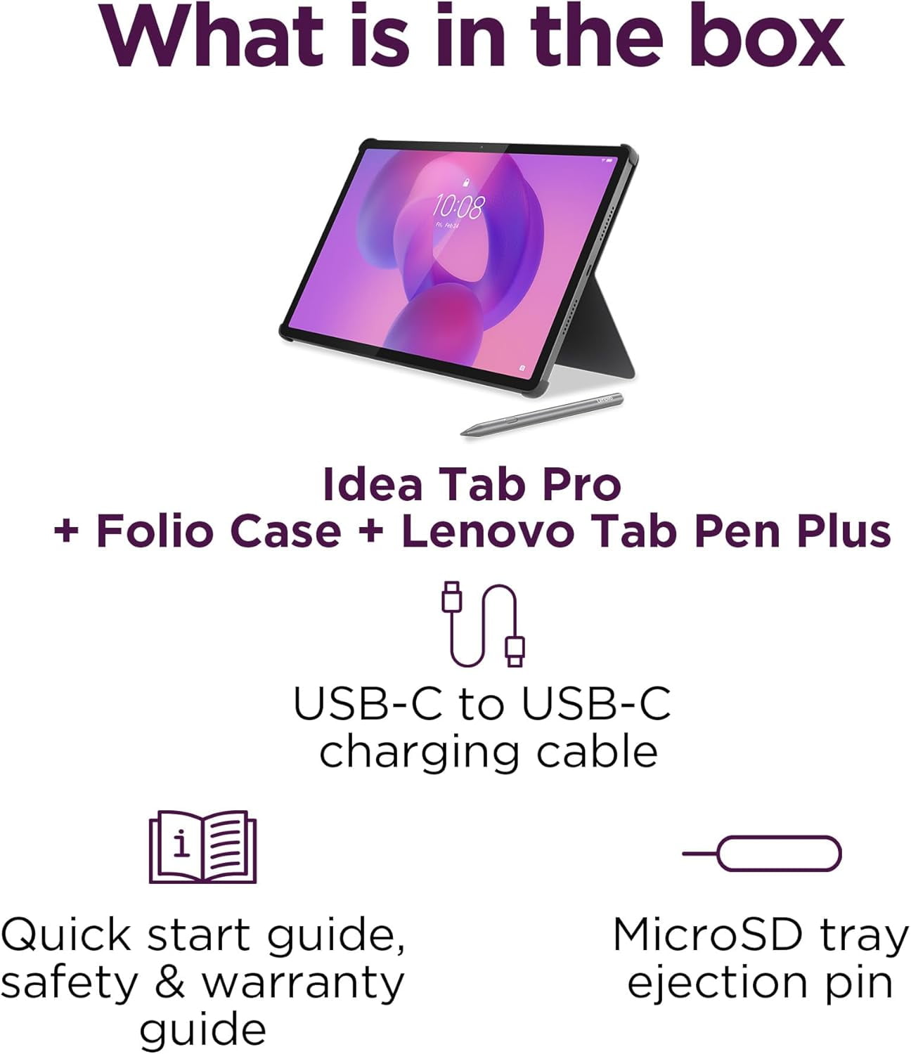 Lenovo Idea Tab Pro with Tab Pen Plus & Folio Case - 8GB RAM / 128