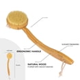 thumbnail image 2 of Tada Natural Beauty Wooden Body Brush with Long Detachable Handle, 2 of 7