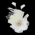 thumbnail image 4 of Extra Large Flower Brooches Lapel Pins Dainty Crystal Fabric Brooches Big Camellia Flower Brooch Pin for Women Wedding Party Dance Banquet Clothes Accessories Jewelry Ceremony Decoration, 4 of 12