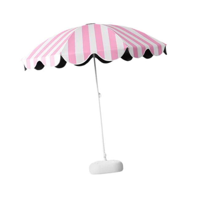 harayaa Parasol de Plage Pare-Soleil Robuste Résistant au Vent Portable Protection Solaire pour avec Base Remplissable