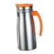 thumbnail image 2 of Jarra de café aislada de acero inoxidable de 1 litro para dispensador de bebidas frías/calientes Naranja con asa, 2 of 9
