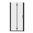 thumbnail image 5 of JERFIT Matte Black Frameless Pivot Shower Door with 1/4" Tempered Glass, Universal Adjustable 34-35 3/8" for Bathroom Enclosure, 5 of 7