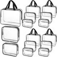 thumbnail image 1 of Set de bolsas de maquillaje Saintrygo de PVC transparente a prueba de agua, 15 unidades, 1 of 7