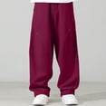 thumbnail image 5 of Aofany Boys Sweatpants Size 7-15 Years, Sports Sweat Pants with Pockets Solid Color Casual Joggers Boys Sweatpants Open Bottom for Kids Clothes, 5 of 5