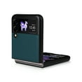 thumbnail image 3 of Mantto Case for Samsung Galaxy Z Flip 3 with Strong Magnetic Attraction Slim Thin Fit Profile Case, Luxury PU leather Soft Silicone Shockproof Protective Folding Cover for Samsung Z Flip3,Blue, 3 of 8