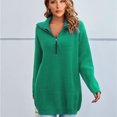 thumbnail image 4 of Vedolay Sweaters Women 2023 Oversized Knitted Pullover Loose Sweater Green,One Size, 4 of 5