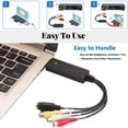 thumbnail image 4 of USB Audio Capture Adapter VHS VCR TV to DVD Converter Digital Video Grabber Recorder Device for Windows PC, 4 of 8