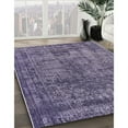 thumbnail image 2 of Ahgly Company Indoor Square Mid-Century Modern Purple Oriental Area Rugs, 4' Square, 2 of 6