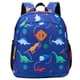 thumbnail image 1 of Mochila JinBeryl para niños pequeños, dinosaurio, 12 pulgadas, poliéster azul, 1 of 7