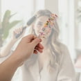 thumbnail image 4 of Unique Bargains 1 Pc Long Handle Hair Comb Colorful Acetate Sheet, 4 of 6