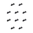 thumbnail image 2 of Riwesomey Gancho para llaves Mini perchas pulidas Montado en la pared Usable Colgando Ganchos de alta resistencia Abrigo Bolsa Sombrero Hogar Rocíe negro 10piezas, 2 of 6