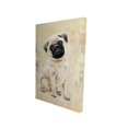 thumbnail image 1 of Small pug dog - 24"x36" canvas - Print on demand, 1 of 5