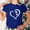 Blue, variant on Valentine's Day Womens Graphic Tees Love Heart Printed Womens T Shirts Womens Work Tops Girls Short Sleeve Out Blouse Letter Print Gift Shirt T-Shirt Tops