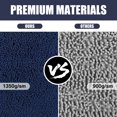thumbnail image 3 of NEWEEN Chenille Bathroom Rugs Soft Non-Slip Super Water Absorbing Shower Mats, 20"x30", Navy Blue, 3 of 10