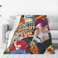 thumbnail image 2 of Futurama Cartoon Printing Throw Blanket, All Seasons Flannel Fleece Blanket, Soft & Warm Plush Blankets for Couch Sofa Bed Camping Travel, 40"x30", 2 of 9
