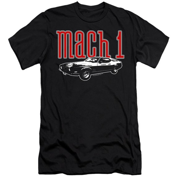 Ford Mustang Mach 1 S/S Adult 30/1 T-Shirt Black