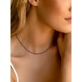 thumbnail image 3 of Suplight Women 1.4mm Thin Rolo Chain Necklace Silver/Black/Rose/Gold Plated Necklace for Women Gift, 3 of 8