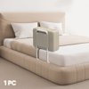 Kidsbuddy 23.6" Toddler Bed Rails Guard Foldable Portable Kids Bed Rail 5 Hole Height Adjustable Bed Rails for Toddlers, 1PC, Beige