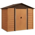 thumbnail image 1 of Outsunny 7.5' x 6.5' Outdoor Storage Shed with Double Doors, Dark Brown, 1 of 10