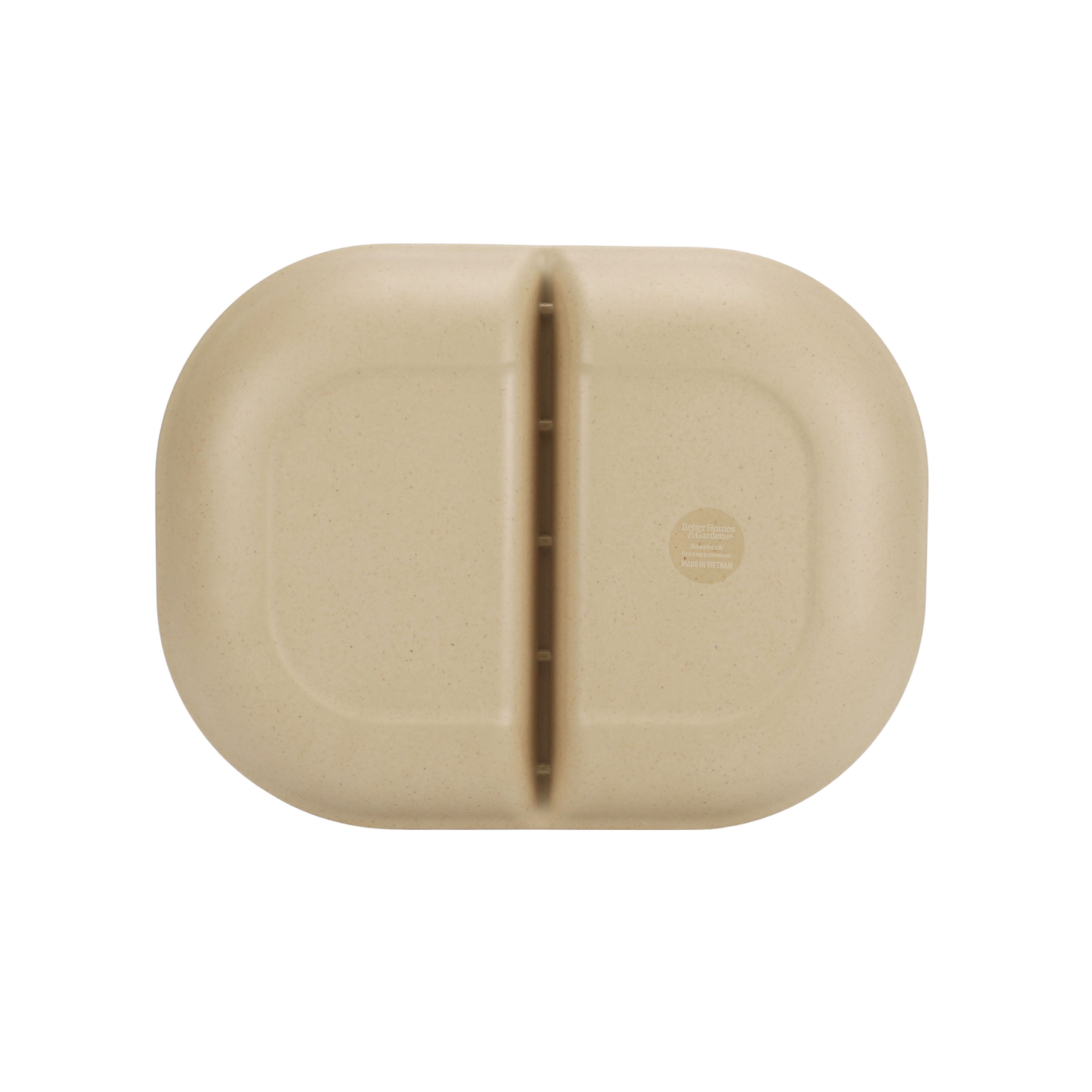 Better Homes & Gardens Olive Divided Tray in Beige - BPA Free, Dishwasher Safe
