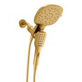 thumbnail image 1 of Cabezal de ducha de lluvia cuadrado con cabezal de ducha de mano desmontable pulverización 7 pulgadas oro cepillado, 1 of 8