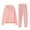 Pink, variant on Women's Sweat Suits Plus Size Fashion Sports Casual Long Pants Hooded Sweater Coat Tops Pants Set Long Sleeve Hooded Set With Pockets