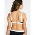 thumbnail image 2 of Time and Tru Women's and Women's Plus Size Contrast Banded Bikini Top, Sizes XS-3X, 2 of 5