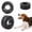 Black, variant on 3pcs Squeaky Dog Toys Tire Shape Puppy Chewer for Interactive Play Safe Pet Supplies for Dogs for Use