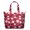 Baseballs and Stars Red Pattern, variant on Baseballs and Softballs Red Pattern Weekend Tote Bag, Daily Commuter Tote with Inner Zip Pocket, Spacious Interior Gift Ideas for Holiday Birthday Gifts,22 X 12 X 18 Inches