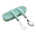thumbnail image 1 of Bamboohart Toddler Utensils Stainless Steel Fork and Spoon Safe Silverware Set With Box Kid Safe Utensils Kids Cutlery Set Dishwasher Safe, 1 of 9
