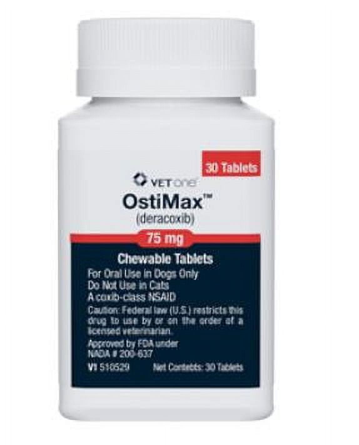 OstiMax (Deracoxib) Chewable Tablets for Dogs 75mg