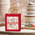 thumbnail image 4 of Caja de Dulces de Boda, Caja de Regalo para Dama de Honor, Decoración Moderna, Caja de Recuerdos con Estampado de Flores, Suministros Nupciales de Bod Rojo, 4 of 9