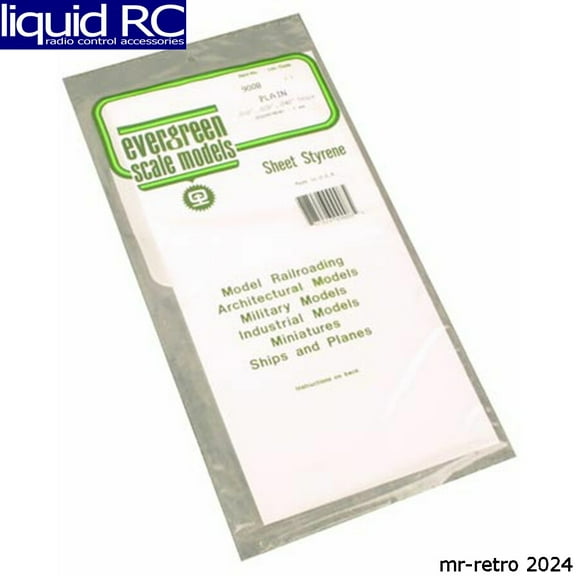 Evergreen Scale Models 9008 White Sheet Assortment
