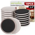 thumbnail image 1 of Deslizadores para Muebles EASTWONDER 16 piezas 9 cm para Alfombra, 1 of 7