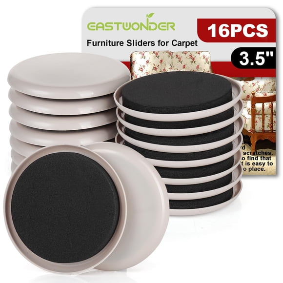 Deslizadores para Muebles EASTWONDER 16 piezas 9 cm para Alfombra