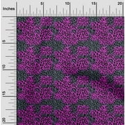 oneOone Viscose Chiffon Fuschia Pink Fabric Animal Skin Sewing Craft Projects Fabric Prints By Yard 42 Inch Wide-WBC