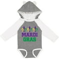 thumbnail image 3 of Inktastic Mardi Gras Fleur De Lis Trio Boys or Girls Long Sleeve Baby Bodysuit, 3 of 5