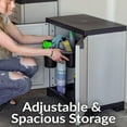 thumbnail image 4 of 25.5" H Resin Garage Storage Cabinet - Garage Cabinet with Adjustable Shelf - Freestanding Utility Storage for Laundry Room, Office, Basement - Gray, 4 of 10