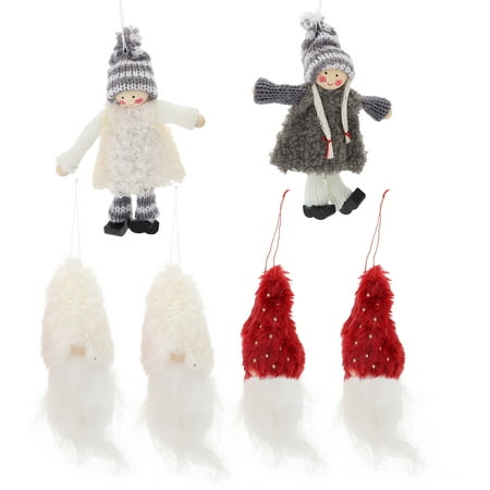 

Hemoton 6Pcs Adorable Dwarf Dolls Hanging Elf Dolls Decorative Elf Pendants Gnome Dolls