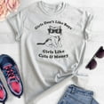 thumbnail image 2 of Girls Don't Like Boys Girls Like Cats and Money T-shirt, Unisex Women's Shirt, Cat Shirt, Heather Ash, Medium, 2 of 6