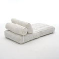 thumbnail image 5 of Leumius Folding Sofa Bed,Convertible Sleeper Chair with Pillow Foldable Mattress with Back Support, Portable Fold Out Chair Bed Comfy Floor Sofa Lounge for Living Room BedroomWhite, 5 of 8