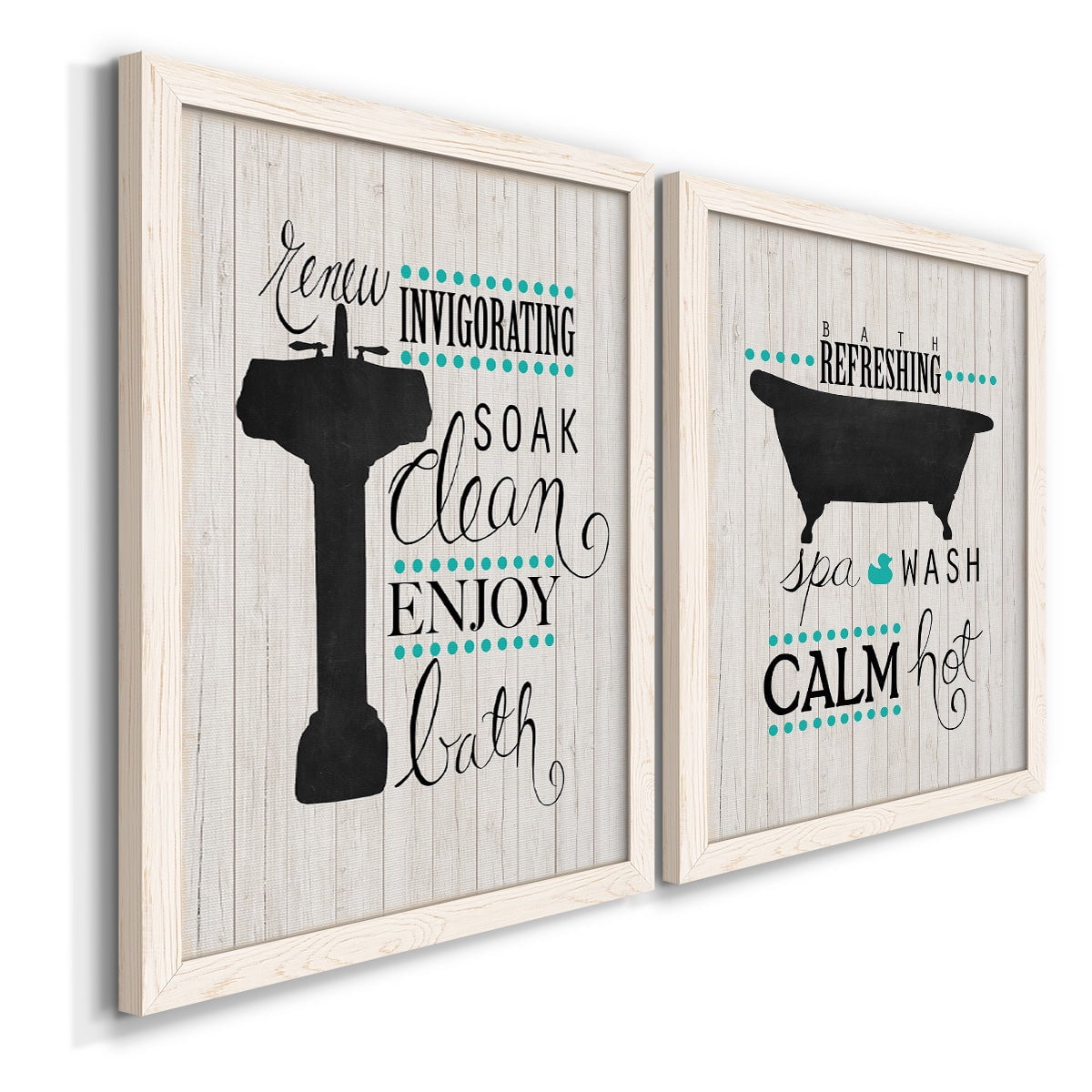 Invigorating Soak - Premium Framed Canvas 2 Piece Set - Ready to Hang