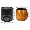 thumbnail image 3 of Expertly Crafted Wooden Whiskey Glass With Big Belly Enlarged Wine Glass Design, Charcoal Grilled Universal Wooden Cup With Nonscalding Plant Paint Finish, Single Kraft Paper Tube, 3 of 3