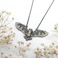 thumbnail image 3 of Búho De Plata Luna Bosque Collar Retro Bosque Búho Collar Luna Fase Arte Joyería Animal Totem Collar Para Mujeres Niñas Guardurnaity AP005829-00, 3 of 6