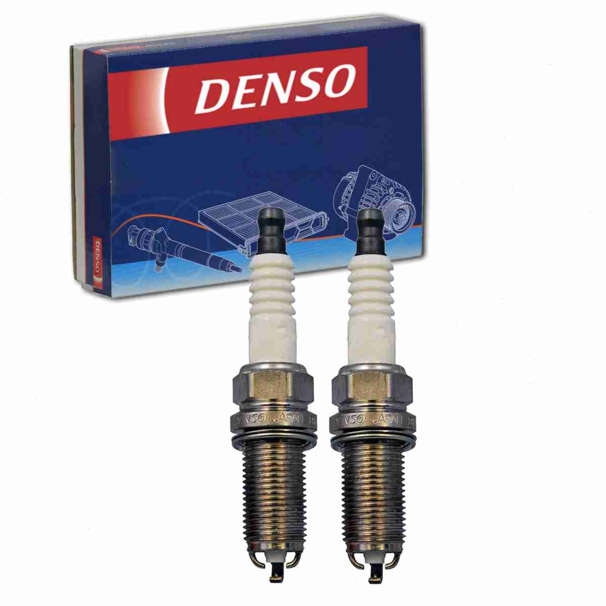 2 pc DENSO 3491 Spark Plugs for 90919-01263 FK20HBR8 Ignition Wire Secondary Fits select: 2018-2021 TOYOTA CAMRY, 2017-2021 TOYOTA HIGHLANDER