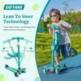 thumbnail image 4 of GOTRAX KS3 3 Wheel Kids Scooter with Folding Seat,Light-Up Scooter Suitable for Boys&Girls Ages 2~8, Green, 4 of 8