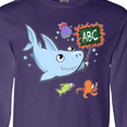 thumbnail image 4 of Inktastic Teacher Shark with School of Fish Long Sleeve T-Shirt, 4 of 5
