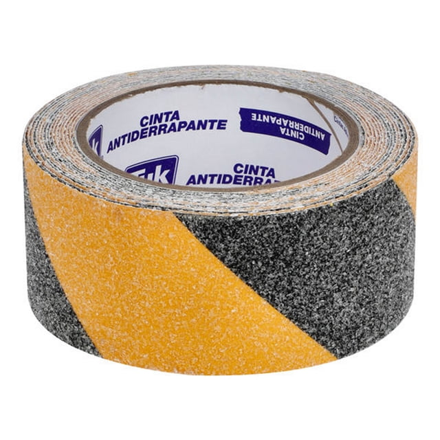 cinta antiderrapante amarillo/negro 50 mm x 4.57 m