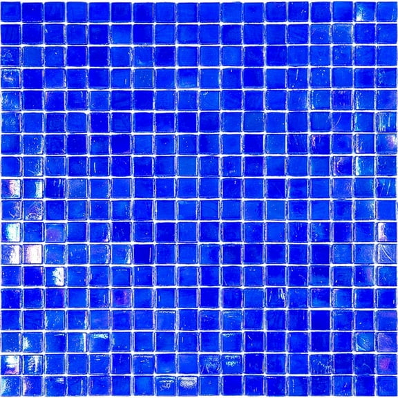 Skosh 11.6 in. x 11.6 in. Glossy Light Tiffany Blue Glass Mosaic Wall and Floor Tile (18.69 sq. ft./case) (20-pack)